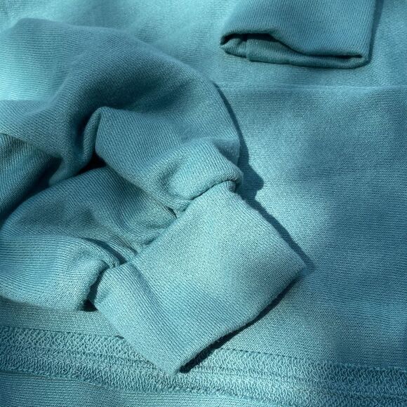 First Love Aqua Pullover Long Sleeve Sweatshirt Top Super Soft Large - Picture 6 of 6